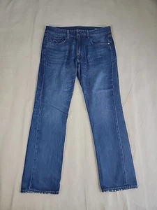 Bonobos Jeans Herren 33x30 * Slim Straight Mid Rise Distressed Blau Stretch Dad - Bild 1 von 17