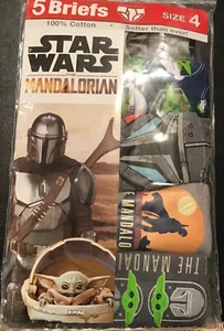 Ropa interior Star Wars The Mandalorian 5 calzoncillos niños 100 % algodón bebé Yoda - Imagen 1 de 12