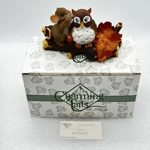 Charming Tails Owl and Mouse A Word To The Wise 85/518 Fall Leaves 2003  - Picture 1 of 7