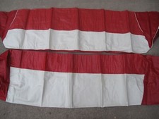 NOS vintage Orig 1950's Sedan Car 4 Dr Auto Rear Seat Bench Cover Red & White