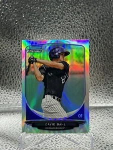 2013 Bowman Draft David Dahl RC Prospect Chrome Refractor #TP-7 - Picture 1 of 2