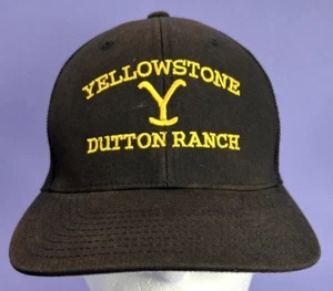 Yellowstone Dutton Ranch Mesh FlexFit Port Authority Hat Brown Cap - Picture 1 of 6