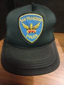 Collectible Vintage San Francisco Police Snapback Patch Trucker Hat - Picture 1 of 11