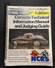 1956-1957 6th Ed. Corvette Technical Information Manual and Judging Guide Book
