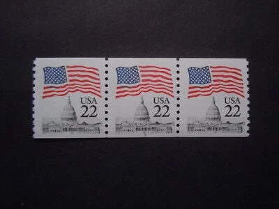  #2115a 22c Flag over Capitol PNC3 #3 MNH OG VF   - Image 1 of 2