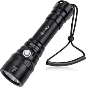 Dive Light, D20S 2000 Lumen Super Bright Scuba Diving Flashlight, Rechargeable D - Picture 1 of 7