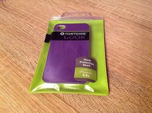 Tortoise Look iPhone 4/4s Protective Cover. Purple, Case, Shell, Textured. - Picture 1 of 5