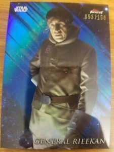 Topps Star Wars Finest #39 2018 General Rieekan refractor azul #053/150 casi nuevo-como nuevo - Imagen 1 de 1