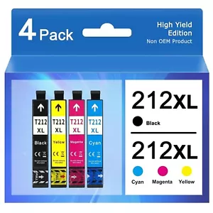 Kompatibel Tinte Epson 212XL 212-xl Inkjet WorkForce WF-2850 XP-4105 XP-4100 Tinte - Bild 1 von 7