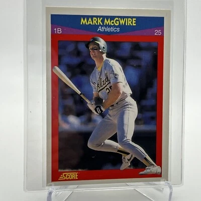 1990 Score 100 Superstars Mark McGwire Baseball Card #25 Mint FREE SHIPPING - Image 1 of 3