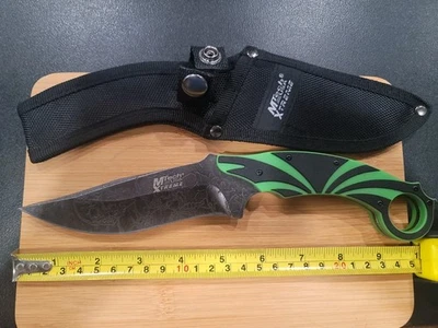 CUCHILLO KARAMBIT ACERO QUIRÚRGICO HOJA FIJA ESPIGA COMPLETA 440 1680d nylon hoja 5"  Foto 1 de 4