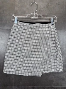 Neu ohne Etikett Abercrombie & Fitch Damen Minirock kariert Wollmischung grau Größe XS - Bild 1 von 15