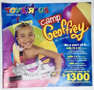 2001 Toys R Us Flyer Camp Geoffrey Game Boy Advance Pokémon Super Soaker Ad - Imagen 1 de 15