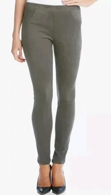 Pantalones para mujer Karen Kane imitación gamuza informales profesionales talla M marrón topo beige Foto 1 de 4