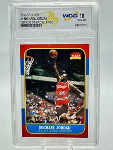1996 Fleer Decade of Excellence #4 Michael Jordan (WCG 10 GEM-MT) - Picture 1 of 10