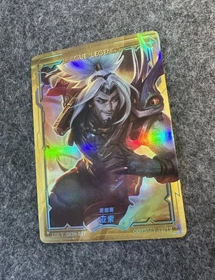 League of Legends Limited Edition Odyssey Yasuo HOLO Collectors Card - Image 1 of 4