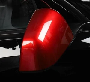 For Tesla Car Model Y 20-21 Gloss Red ABS Exterior Rear View Mirror Cover Trim - Picture 1 of 10