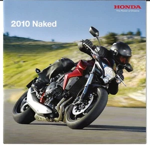 Honda Naked Motorcycle Range 2010 UK Market Sales Brochure CB CBF VT - Picture 1 of 1