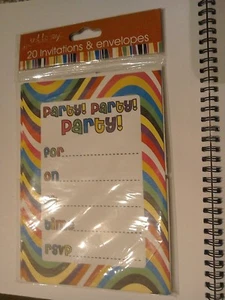 20. Party! Party! Party ! Invitations And Envelopes Birthday celebration. - Picture 1 of 2