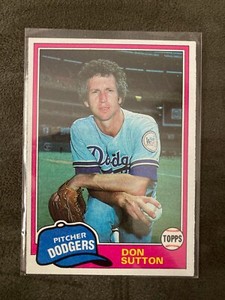 1981 Topps #605 Don Sutton - Los Angeles Dodgers