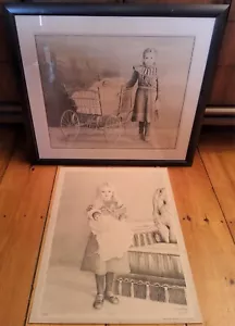 2 RARE Signed & Numbered Ed Reaume Jr Pointillism Prints: Faith & Hope, Charity - Picture 1 of 14
