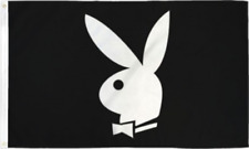 3x5FT Playboy Bunny Flag Black Dorm Man Cave Sorority Frat Bar Decor Gift Party