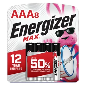 Energizer MAX AAA Batteries (8 Pack), Triple A Alkaline Batteries - Picture 1 of 5