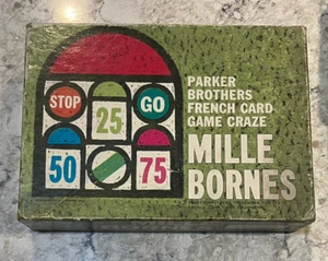 Juego de cartas francés Parker Brothers 1962 de colección locura mil bornes - Imagen 1 de 2