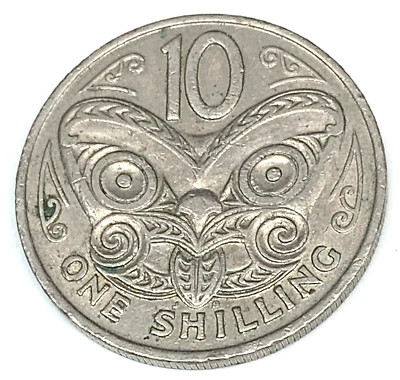 # C4631     NEW ZEALAND    COIN,      TEN CENTS   1967 - Image 1 of 2