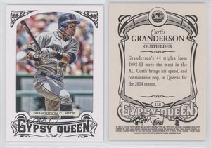 2014 Topps Gypsy Queen Retail White Framed Curtis Granderson #138