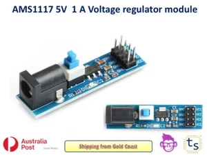 AMS1117 5V Power Module with DC Jack and Switch - Picture 1 of 4