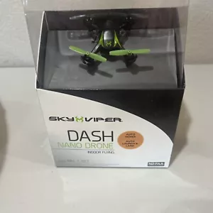 Sky Viper Dash Nano Drone Indoor Flying Auto Hover Rechargeable Black Green New - Picture 1 of 5
