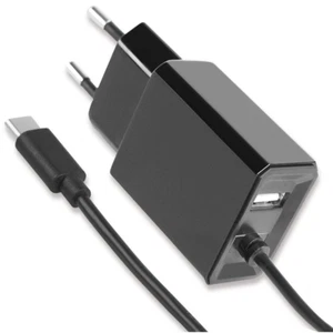 FONTASTIC CARICATORE USB-C con cavo 1.2mt. ed USCITA USB-A - SPINA EUROPEA 2 PIN - Bild 1 von 1