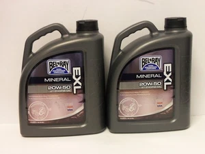 9,36€/l Bel-Ray EXL 20W-50 2 x 4 Ltr mineral. 4-Takt Motorradöl  - Bild 1 von 1
