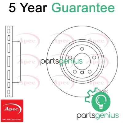 Brake Disc Front Apec Fits BMW 1 Series 2007-2013 3.0 #1 34116778647 - Image 1 of 2