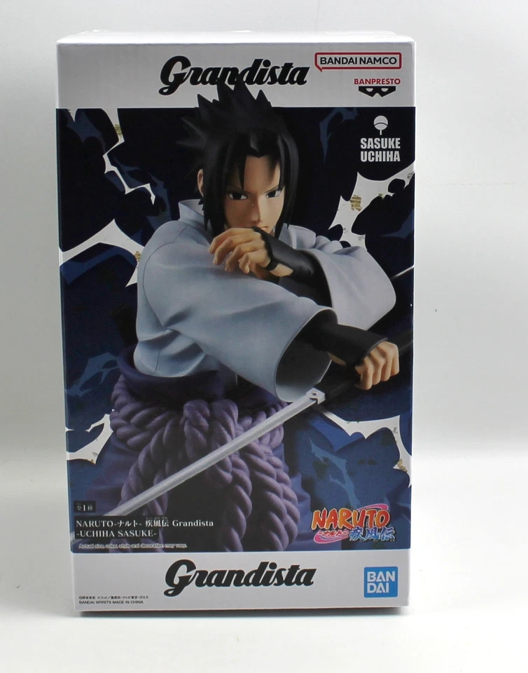 Juego de figuras de acción Bandai Naruto Grandista Sasuke Uchiha Foto 1 de 2