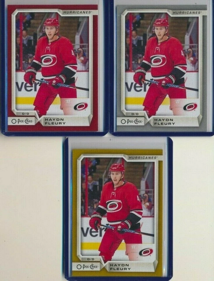 2018-19 O-Pee-Chee Gold Border 455 Haydn Fleury Carolina Hurricanes - Image 1 of 1