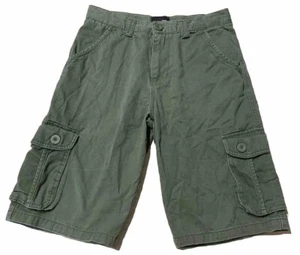 Hurley Youth Cargo Shorts Boy’s 32/18 Green Adjustable Waist - Picture 1 of 8