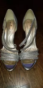 Bandolino Meggie elegante Pumps gold silber Strass Glitzer Glamour 10M - Bild 1 von 5