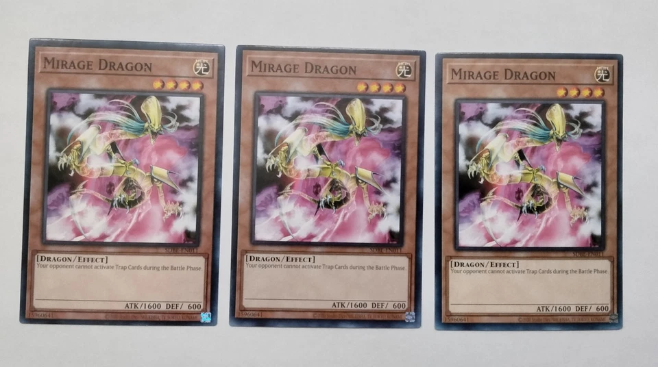 3X Mirage Dragon Yugioh Monster Cards The Best Online Deal - Image 1 of 2