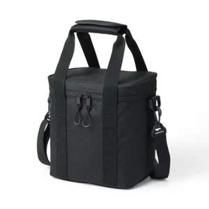 New 2024 Muji 84383144 Cool Insulated Bag Size M Black 22x20x15cm From Japan - Picture 1 of 8
