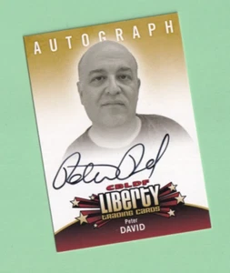 CBLDF Liberty Trading Cards Cryptozoic 2011 autograph catd Peter David - Picture 1 of 2