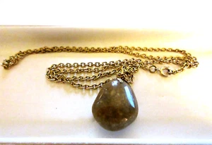 Beautiful vintage Scottish polished agate pendant necklace - Picture 1 of 3