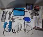 Lot console Wii bleu+ 3 manettes/nunchuck+accesoires+ 10 jeux mario, one piece