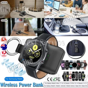 Wireless Charger For Samsung Galaxy Watch Portable Keychain Power Bank Charger - Picture 1 of 15
