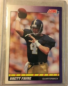 1991 Score Football #611 BRETT FAVRE Rookie Falcons PACKERS HOF RC  Very Good - Picture 1 of 2