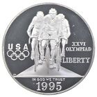 1995-P Proof Olympic Cycling Commemorative Silver Dollar $1 *0434