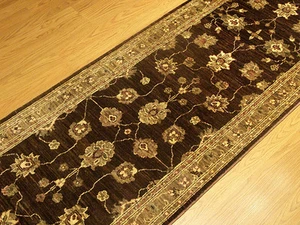 2,5 x10 Handarbeit Hochwertig Afghan Ziegler Flur Läufer Veggie Dye Feine Wolle - Bild 1 von 11