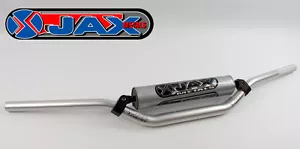 JAX METALS MOTOCROSS ZX12 HANDLEBARS MINI ACTION 84SR SILVER FATBAR TWINWALL - Picture 1 of 3