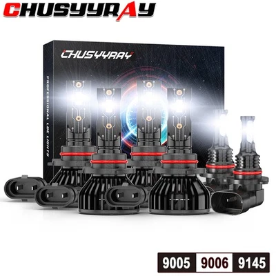 PARA Toyota Matrix 2003-2008 - Kit de 6X Blanco Combo Faros LED Faros Antiniebla Foto 1 de 4